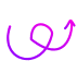  curved arrow